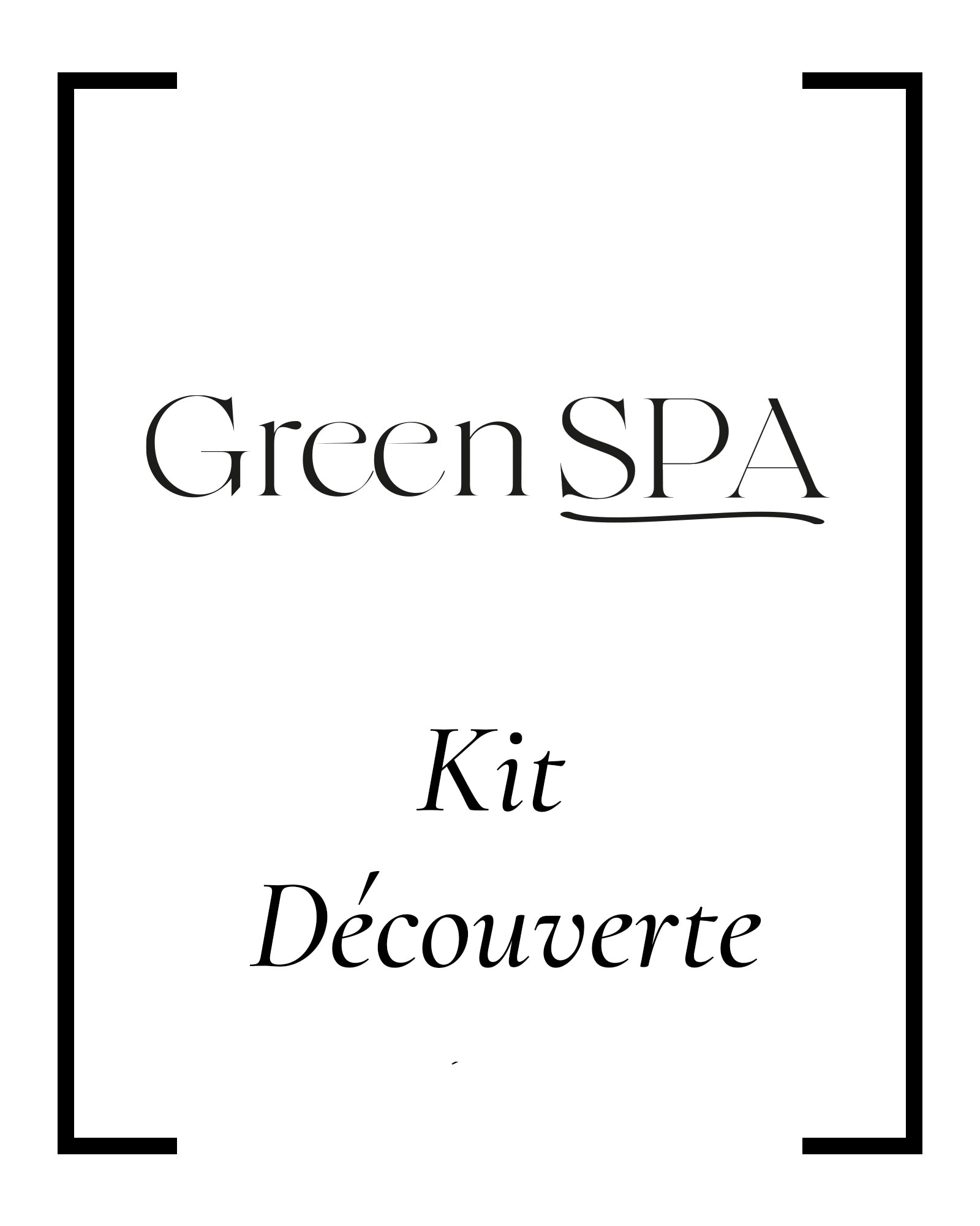 Green Spa Discovery Kit Green Spa Professionnel